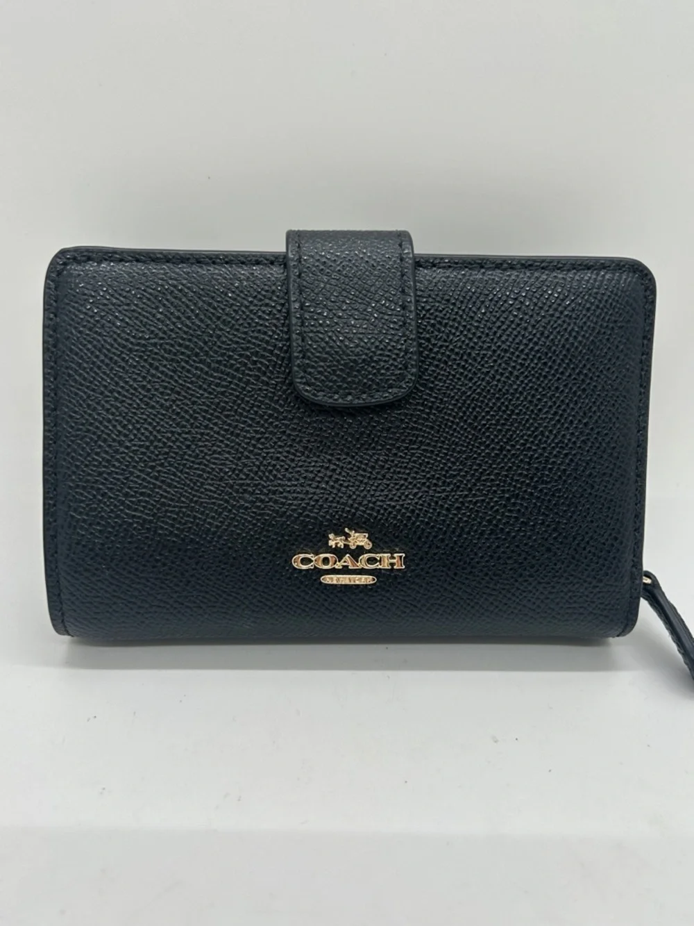 Coach Black Pebbled Leather Christie Satchel Tote Handbag Purse w/ Wallet 🌺🌺 - Picture 14 of 16